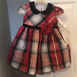 NWT Plaid Iris & Ivy Infant Dress